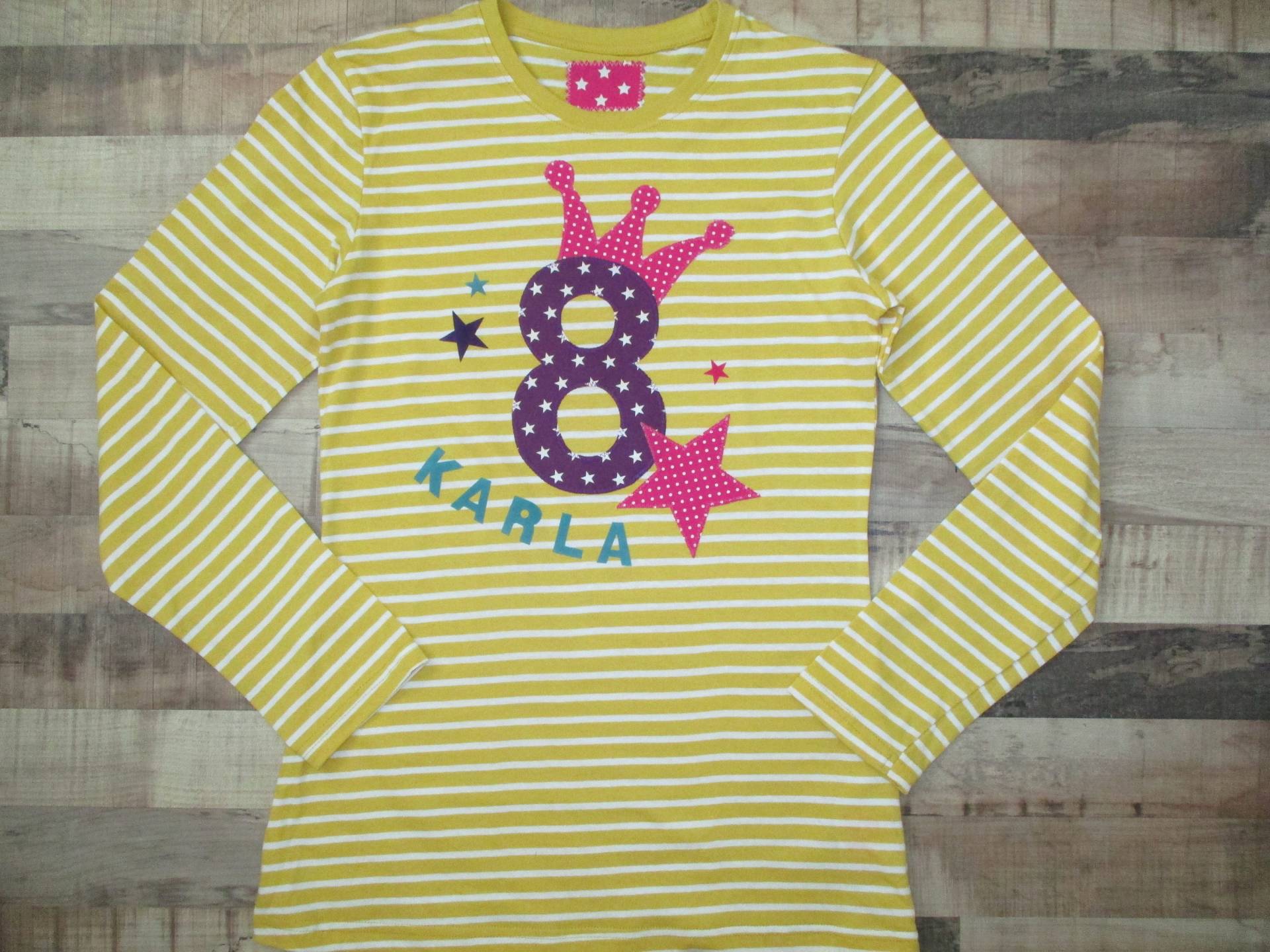 Geburtstagsshirt Für Mädchen Shirt Geburtstag 5 6 7 8 9 Krone Stern Mit von Schmunzelstube