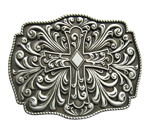 Schnalle123 Gürtelschnalle Celtic Keltischer Knoten Kreuz Western 3D Optik für Wechselgürtel Gürtel Schnalle Buckle Modell 161 von Schnalle123