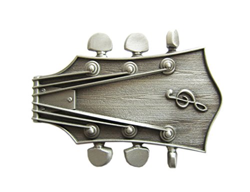 Schnalle123 Gürtelschnalle Musik Gitarre 3D Optik für Wechselgürtel Gürtel Schnalle Buckle Modell 94 von Schnalle123