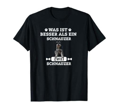 Zwei Schnauzer Hunde Design - Schnauzer Geschenk T-Shirt Zwei Schnauzer Hunde Design - Schnauzer Geschenk T-Shirt von Lovemybello Hunde Designs
