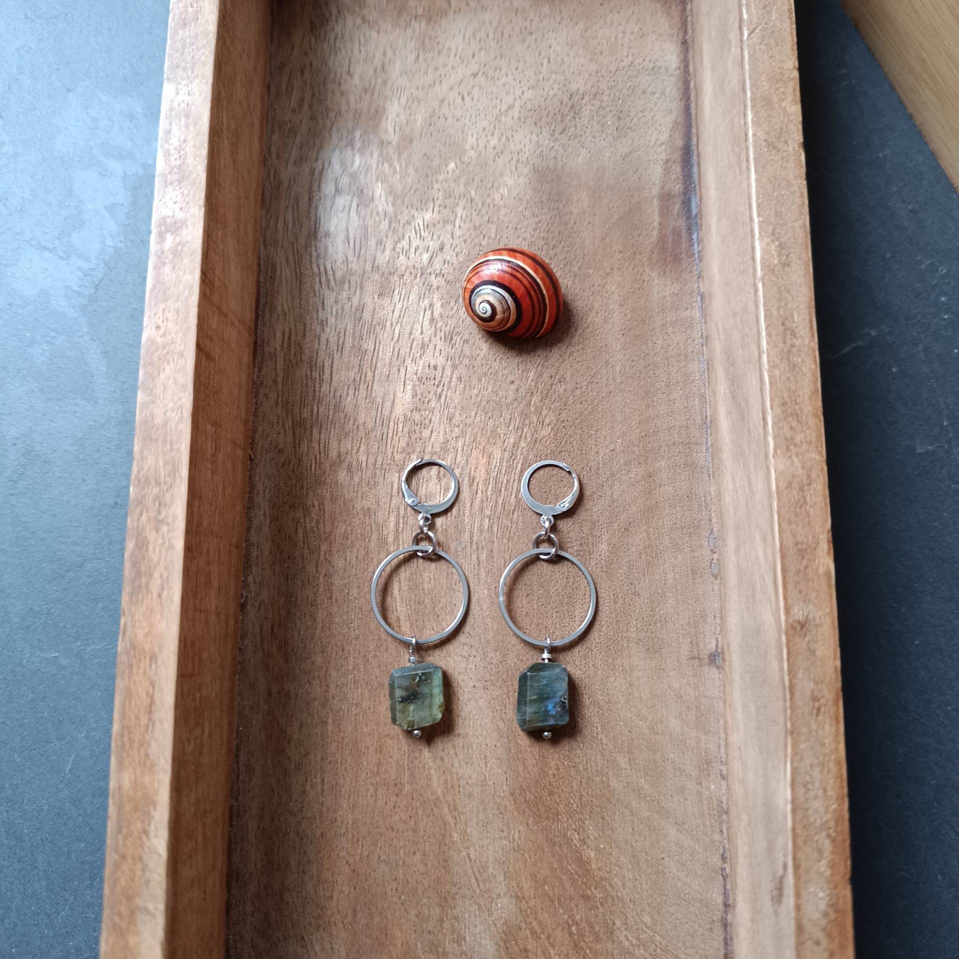 Labradorit Ohrringe. Edelstahl Individueller Schmuck. Talisman. Besonderer Edelstein Schmuck Labradorit Ohrringe. Edelstahl Individueller Schmuck. Talisman. Besonderer Edelstein Schmuck von Schneckenstein