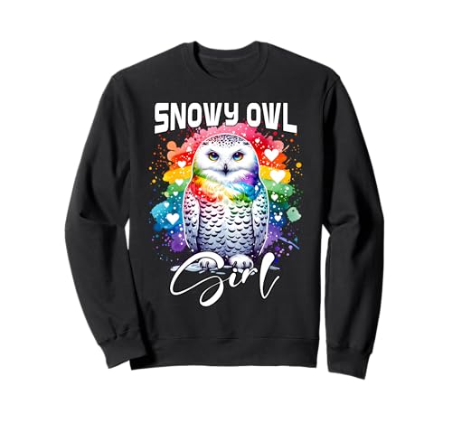 Snowy Owl Mädchen Schnee Eule Schneeeule Sweatshirt Snowy Owl Mädchen Schnee Eule Schneeeule Sweatshirt von Schnee Eule Schneeeule Designs Damen