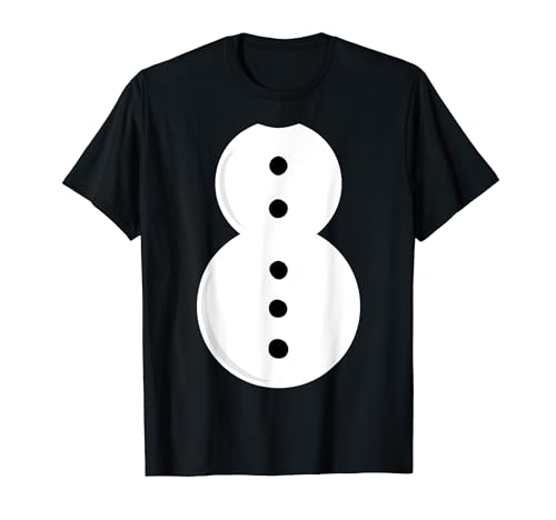 Schneemann Kostüm Damen Erwachsene Kinder Kind Herren Winter T-Shirt von Schneemann Kostüm Karneval Fasching Kugeln