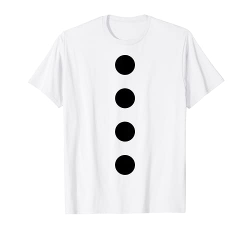 Schneemann Kostüm schwarze Punkte Steine Damen Kinder Herren T-Shirt Schneemann Kostüm schwarze Punkte Steine Damen Kinder Herren T-Shirt von Schneemann Kostüm Winter Karneval Kostüme