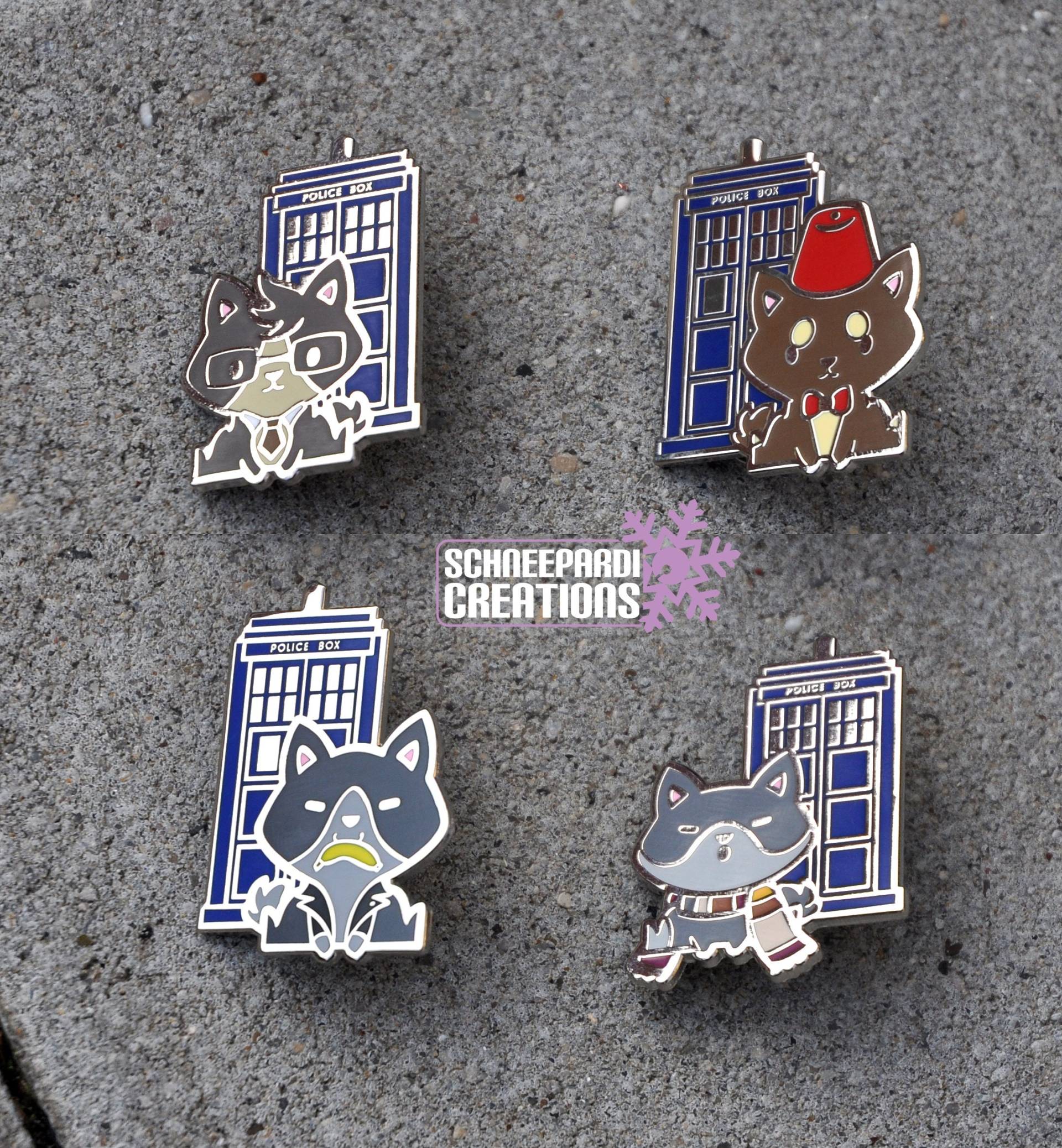 Doctor Who "Doctor A-Who-Oo" Canine Wolf Hard Enamel Pins Tardis Call Police Box Doctor Who "Doctor A-Who-Oo" Canine Wolf Hard Enamel Pins Tardis Call Police Box von SchneepardiCreations