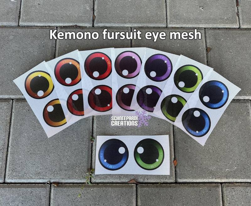 Kemono Fursuit Eye Mesh For Fursuits, Cosplay, Costumes Kemono Fursuit Eye Mesh For Fursuits, Cosplay, Costumes von SchneepardiCreations