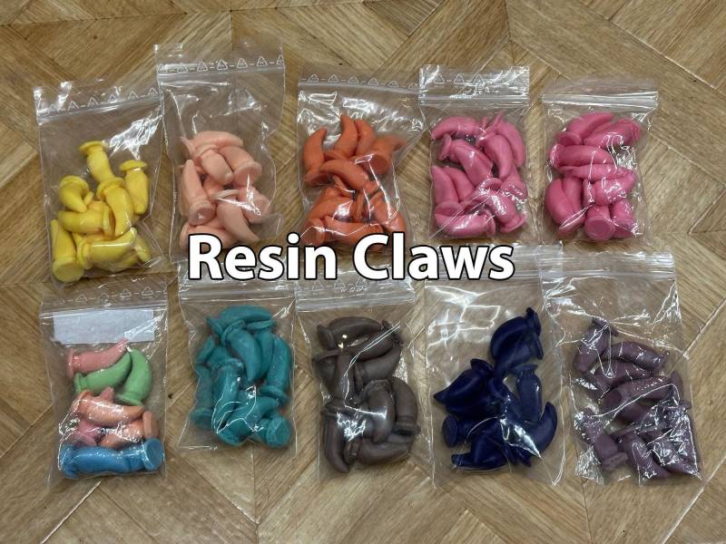 Resin Claws For Fursuit Hand Paws Resin Claws For Fursuit Hand Paws von SchneepardiCreations
