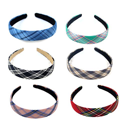 Schneespitze 10Pcs Vintage Style Stirnband Haarreif Damen Kariertes Stirnband Haarband Stirnband Haarreifen,Accessoire für Frauen und Mädchen Schneespitze 10Pcs Vintage Style Stirnband Haarreif Damen Kariertes Stirnband Haarband Stirnband Haarreifen,Accessoire für Frauen und Mädchen von Schneespitze