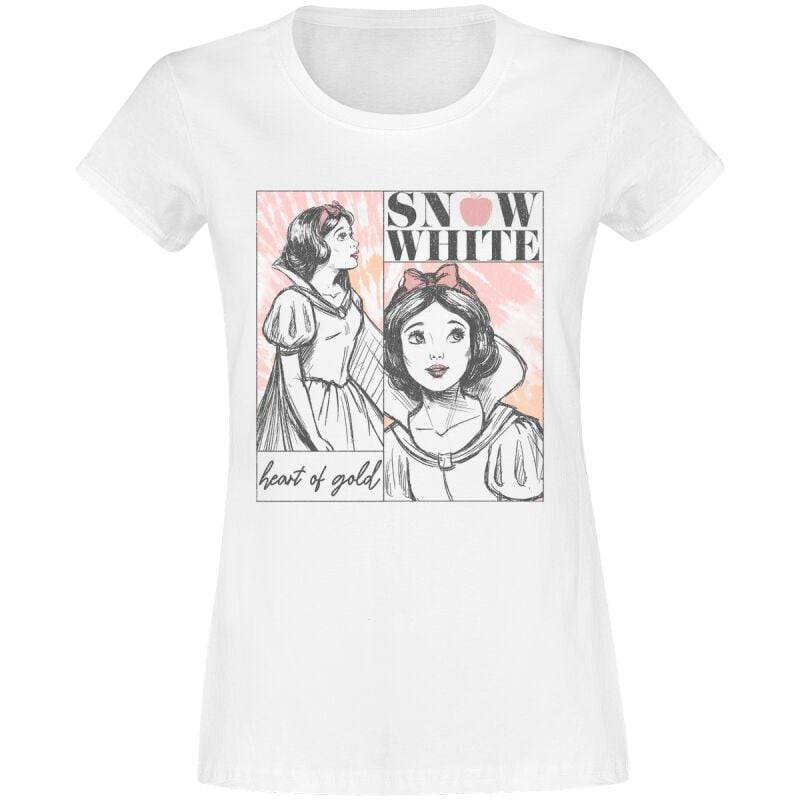 Schneewittchen und die sieben Zwerge Tie Dye Snow T-Shirt weiß in M von Schneewittchen und die sieben Zwerge