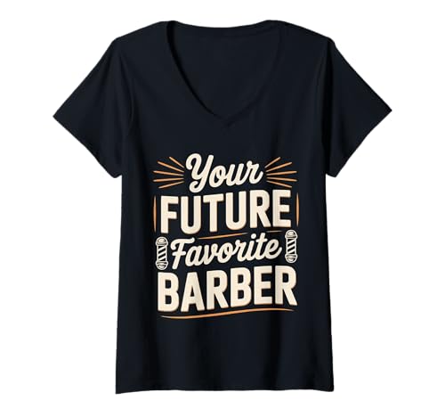 Damen Your Future Favorite Barber Cut Hairstylist Expert - T-Shirt mit V-Ausschnitt Damen Your Future Favorite Barber Cut Hairstylist Expert - T-Shirt mit V-Ausschnitt von Schneiden Sie Profis im Friseurstil
