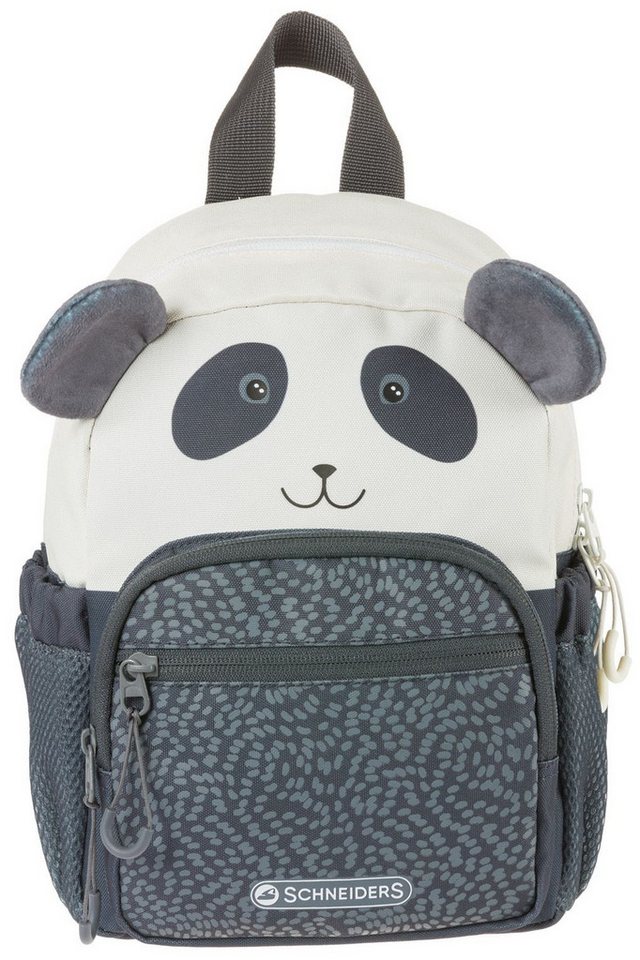Schneiders Rucksack Kinderrucksack Kids Mini - Panda 185 x 27 x 11 cm 6 Liter dark grey von Schneiders