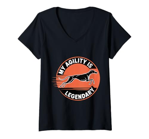Damen My Agility is Legendary Reflex -Training Ninja - T-Shirt mit V-Ausschnitt Damen My Agility is Legendary Reflex -Training Ninja - T-Shirt mit V-Ausschnitt von Schnelle Skill Reflexe