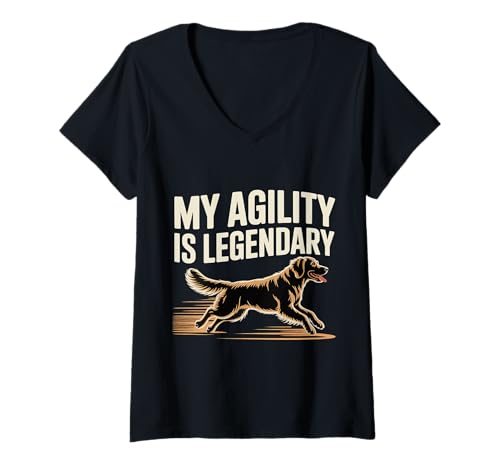 Damen My Agility is Legendary Reflex -Training Ninja |- T-Shirt mit V-Ausschnitt Damen My Agility is Legendary Reflex -Training Ninja |- T-Shirt mit V-Ausschnitt von Schnelle Skill Reflexe