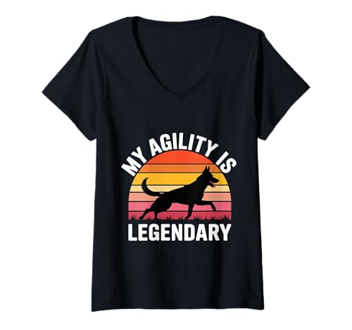 Damen My Agility is Legendary Reflex -Training Ninja |- T-Shirt mit V-Ausschnitt Damen My Agility is Legendary Reflex -Training Ninja |- T-Shirt mit V-Ausschnitt von Schnelle Skill Reflexe