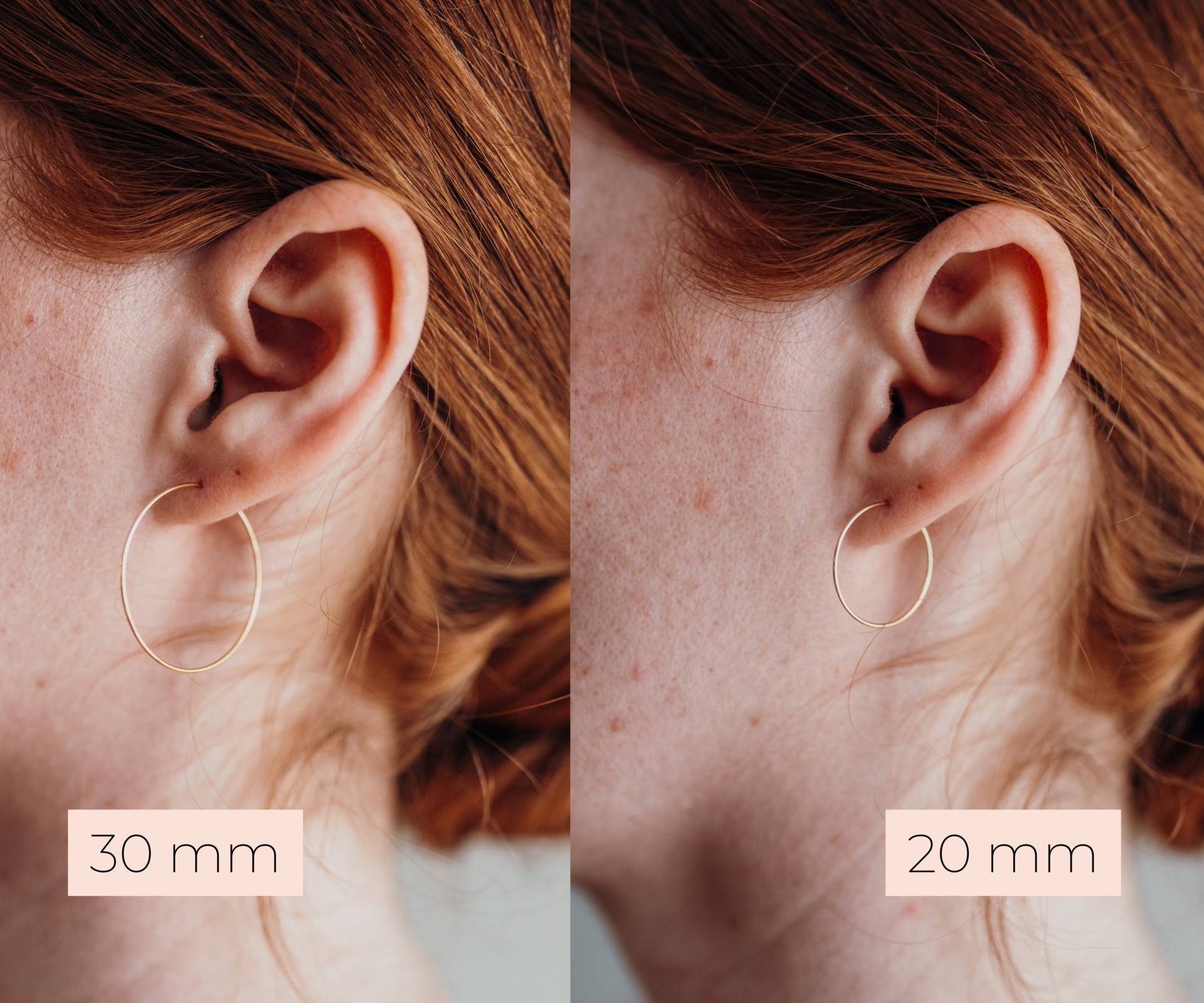 Rosegoldene Creole. Creolen Rosegold. in Zwei Größen Wählbar von SchnickSchnackSchoen