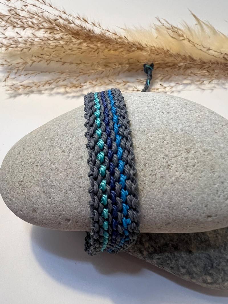 Freundschaftsband, Makrammee Armband, Armband Herren Breit von Schnickschnackelei