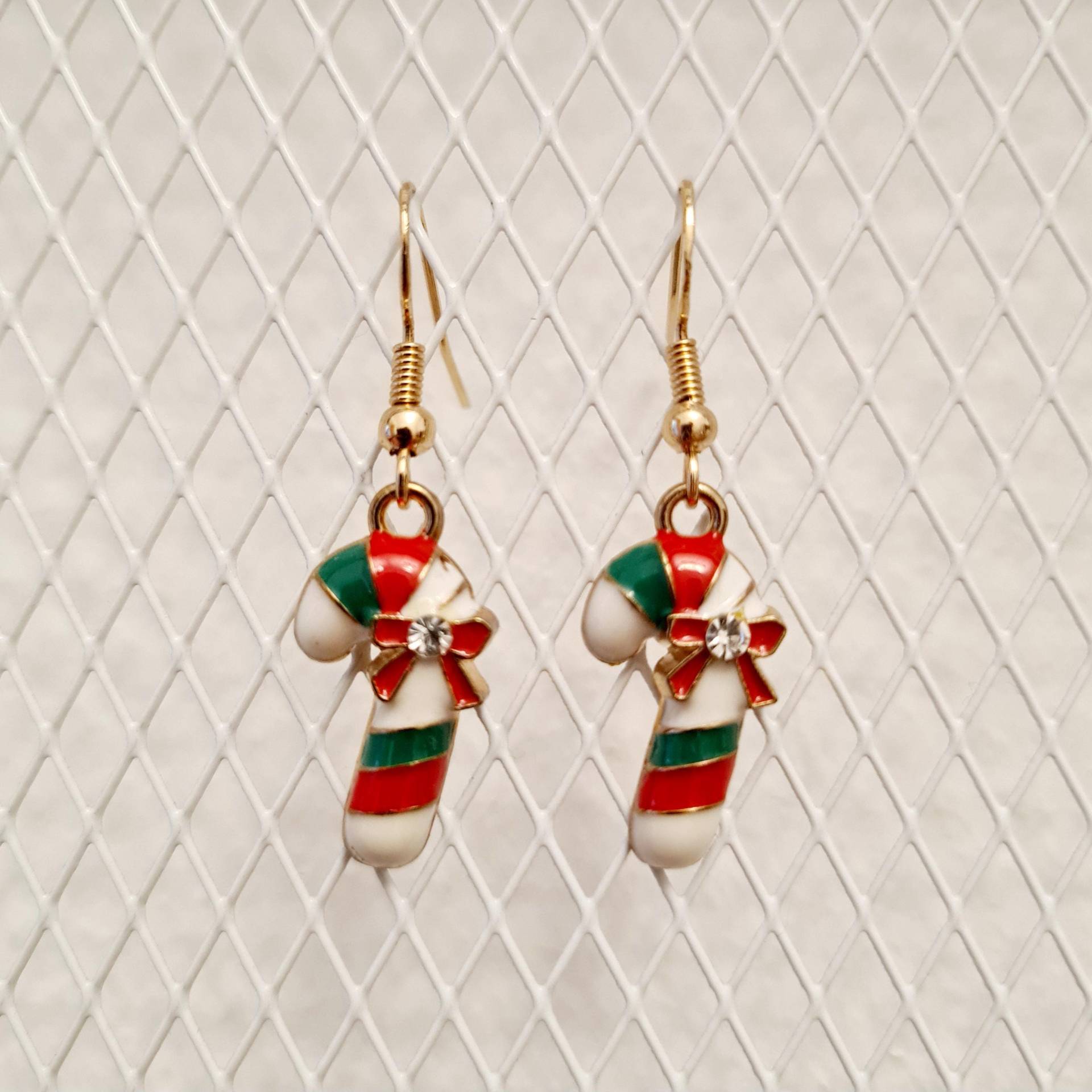 Ohrhänger Mit Kleinen Süßen Zuckerstangen von SchniekeDesign