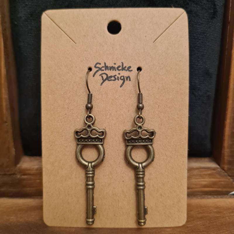 Ohrhänger Mit Schlüsseln in Antikbronze von SchniekeDesign