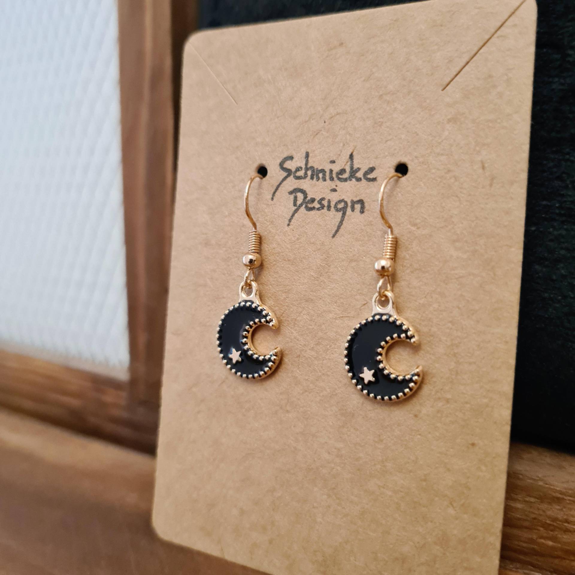 Ohrhänger "Moon" Aus Emaille Ohrhänger "Moon" Aus Emaille von SchniekeDesign