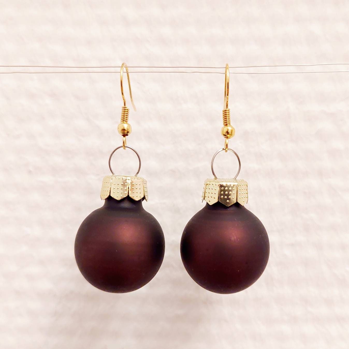 Ohrringe Weihnachten Mit Orangen Und Braunen Kugeln Ohrringe Weihnachten Mit Orangen Und Braunen Kugeln von SchniekeDesign