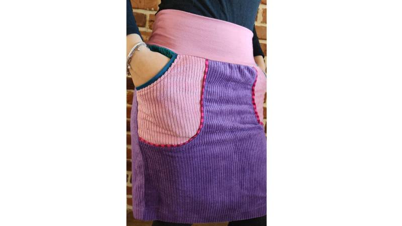 Cordrock Rock Breitcordstoff " Schniesel.lila Altrosa Retrol Cord Für Damen Gr. 34-46 von Schniesel