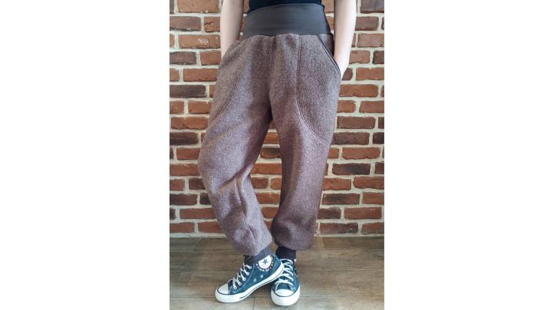 Schniesel Damen & Kinder Walkhose Pumphose " Schniesel.braun Warme Im Pumphosenschnitt Gr. 34-46 von Schniesel