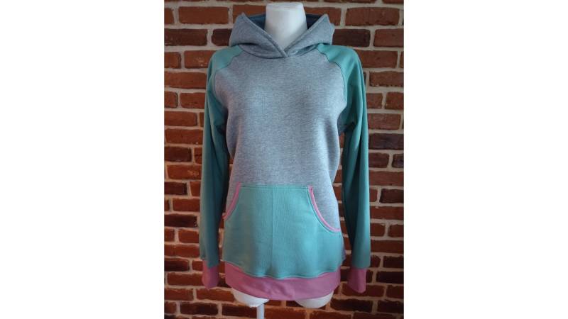 Schniesel Hoodie "Schniesel.grau Grün Altrosa Pulli" Grau Grün Altros Kapuzenpulli Für Damen von Schniesel