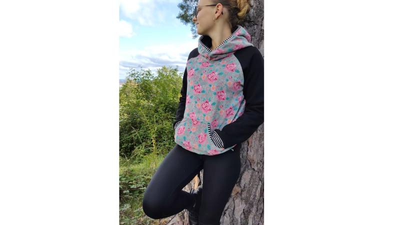 Schniesel Hoodie "Schniesel.rose Schwarz Nicki Pulli" Kapuzenpulli Für Damen Gr. 34 -46 Aus von Schniesel