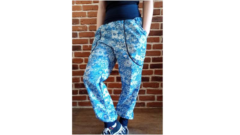 Schniesel Jeans Pumphose Für Damen "Schniesel.helleblüte Jeans Baumwollpumphose" Baumwolle Blümchenjeans in Blau Gr. 34 - 46 von Schniesel