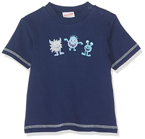 Schnizler Baby - Jungen T-Shirt Interlock Kleine Monster 813157, 11 - Marine, 68 von Schnizler