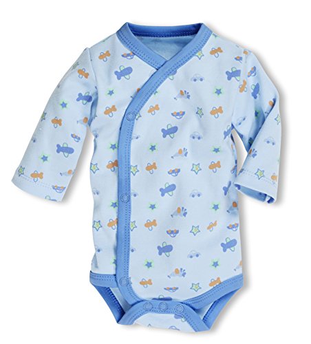 Schnizler Baby Jungen Wickelbody Bleu Allover Body, Blau (Bleu 17), 56 EU von Playshoes