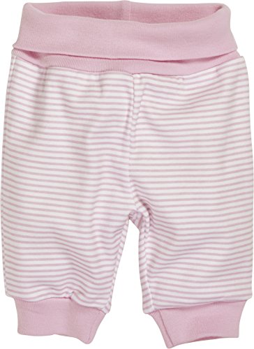Playshoes Sweat-Hose Jogginghose Unisex Kinder, Rosa Ringel ,80 von Playshoes