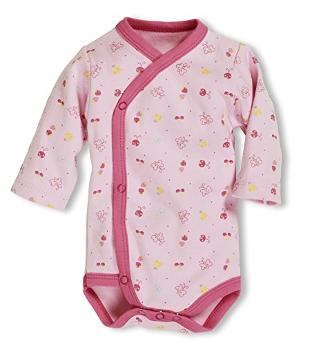 Schnizler Baby Mädchen Wickelbody Rosa Allover Body, Rosa (Rose 14), 50 EU von Schnizler