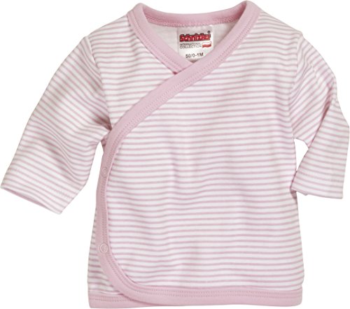 Playshoes Unisex Flügelhemd Langarm Ringel Baby-Oberteil, Rosa, 44 EU von Playshoes