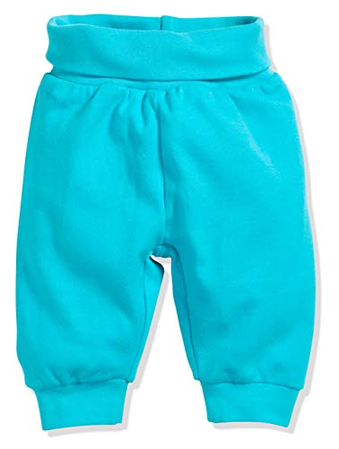 Schnizler Baby-Unisex Jogginghose Pumphose Babyhose mit elastischem Bauchumschlag, (Türkis 15), 44 von Playshoes