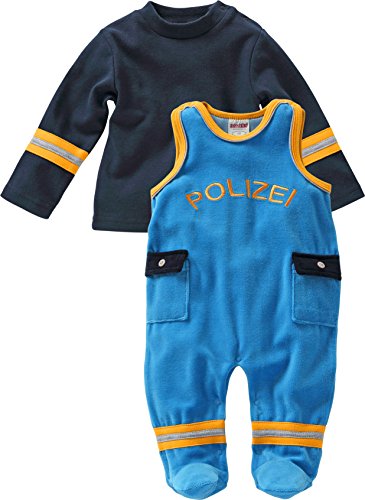 Schnizler Baby-Unisex Set Nicki Polizei Strampler, Blau (Marine 11), 50 von Schnizler