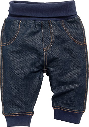 Schnizler Baby-Unisex Sweat-Hose Jeans-Optik Jogginghose, Blau (Blau 7), 12-18 monate (Herstellergröße:86) von Schnizler