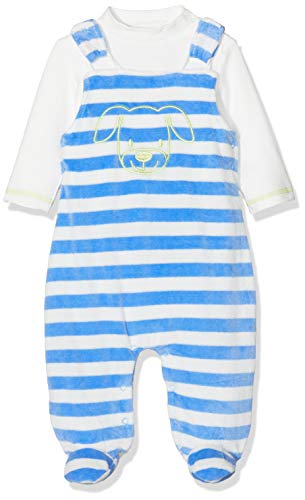 Schnizler Unisex Baby Strampler-set Nicki Ringel Hund 813201, 7 - Blau, 56 von Playshoes