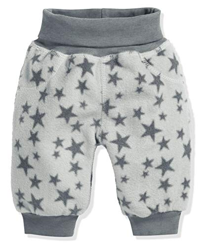 Playshoes Unisex Kinder Fleece-pumphose Baby-Hose, Grau Sterne, 68 EU von Playshoes