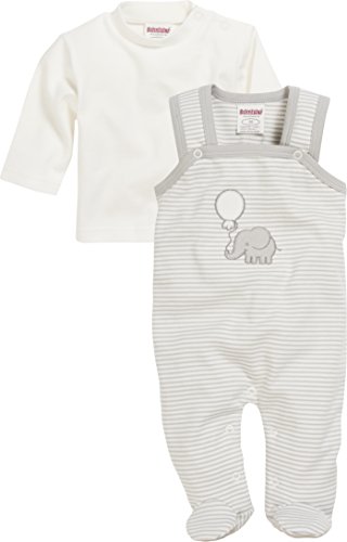 Schnizler Unisex Baby Strampler-set Interlock Elefant 813021, 2 - Natur, 68 von Schnizler