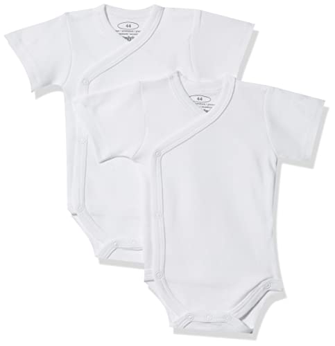 Schnizler Unisex Baby Wickel-Body 1/4-Arm 2er Pack 809501, 1 - Weiß, 50 von Playshoes