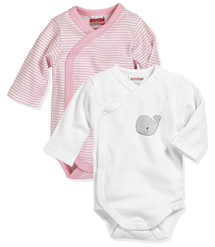 Playshoes Unisex Kinder Wickelbody 1/1-Arm 2er Pack Wal, 50, 14-rosa von Playshoes