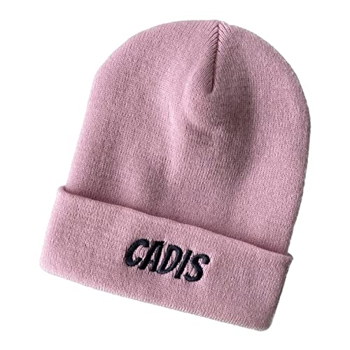 Schnoschi Rosa Strickmütze mit breitem Umschlag (Beanie Mütze) mit Namen Bestickt für Herren, Damen, Jugendliche und Kinder von Schnoschi