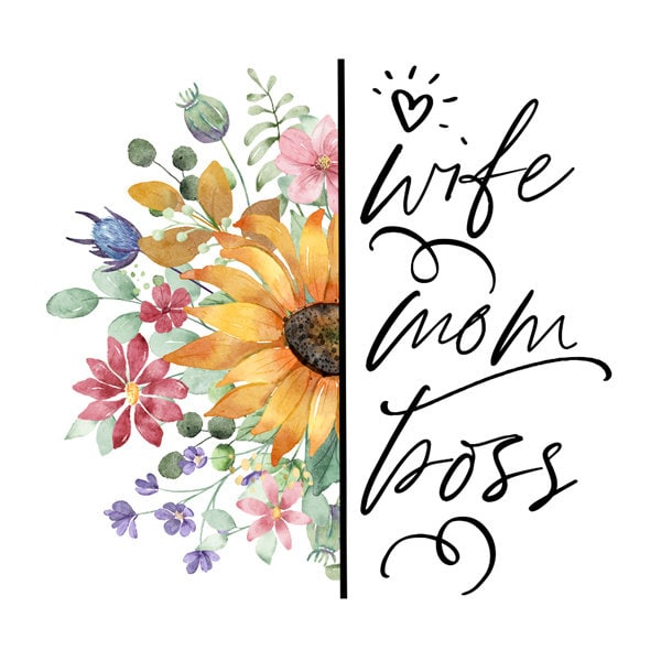Bügelbild - Plott Wife Boss Mom 15, 1cm X 14, 8cm Geburtstag Geschenk Baby Diy T-Shirt Hoodie Bügelbild - Plott Wife Boss Mom 15, 1cm X 14, 8cm Geburtstag Geschenk Baby Diy T-Shirt Hoodie von Schnuckidu