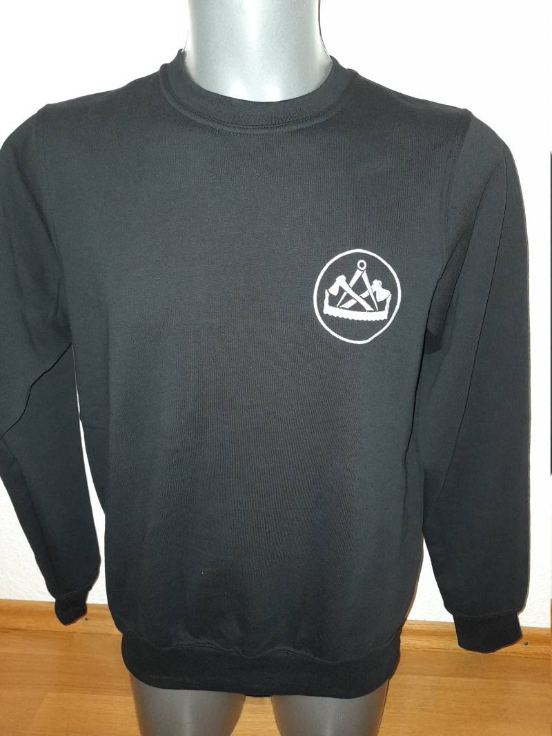 Sweatshirt Bestickt, Personalisierter Hoodie, Männerpullover, Mit Zunftzeichen Bestickter Sweatshirt, Zunftzeichen Zimmermann von Schnuppelchen