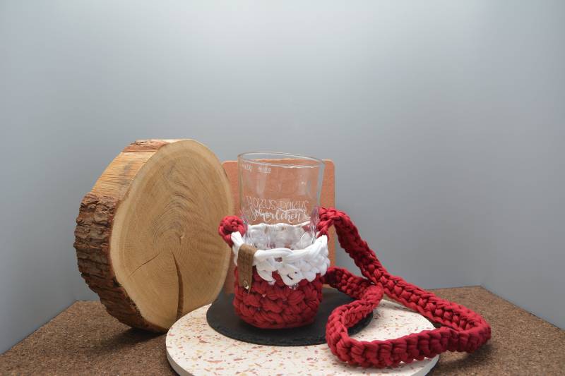 Dubbeglashalter | Schobbeglashalter Bierbecherhalterung Für Fußballveranstaltungen Vereinsfarben Rot & Weiß Mit Viel Liebe Handgemacht von SchobbeSchubbe