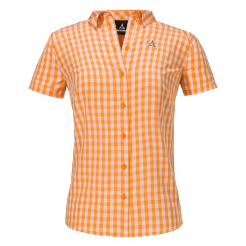 SCHÖFFEL Damen Bluse Wanderbluse Funktionsbluse Blouse Style Dalfoss, Farbe:Orange, Größe:46, Artikel:-5405 orange Glow von Schöffel