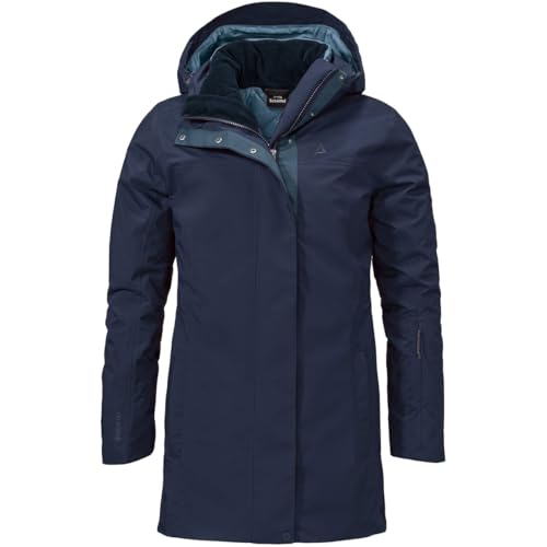 Schöffel Damen Barth 3in1 Parka, navy blazer, 34 von Schöffel