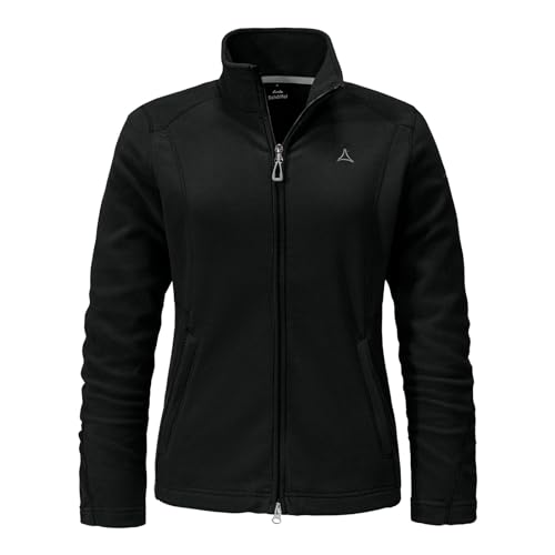 Schöffel Damen Jacke Outdoorjacke Fleece Jacket Leona3, Farbe:Schwarz, Größe:42, Artikel:-9990 black von Schöffel