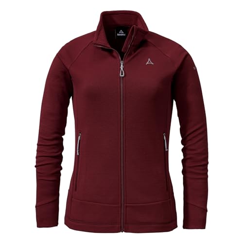 Schöffel Damen Jacke Outdoorjacke Fleece Jacket Steinach L, Farbe:Beere, Größe:38, Artikel:-2965 maroon von Schöffel